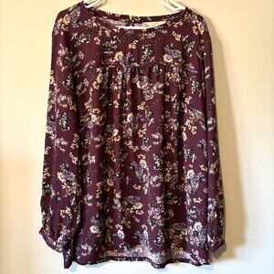 NWT LOFT Plus Floral Blouse